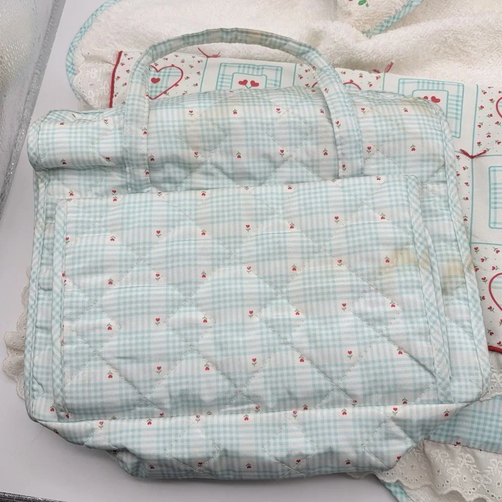 Vintage Pleasant Company Bitty Baby Brown Hair Brown‎ Eyes & Crib Accessories